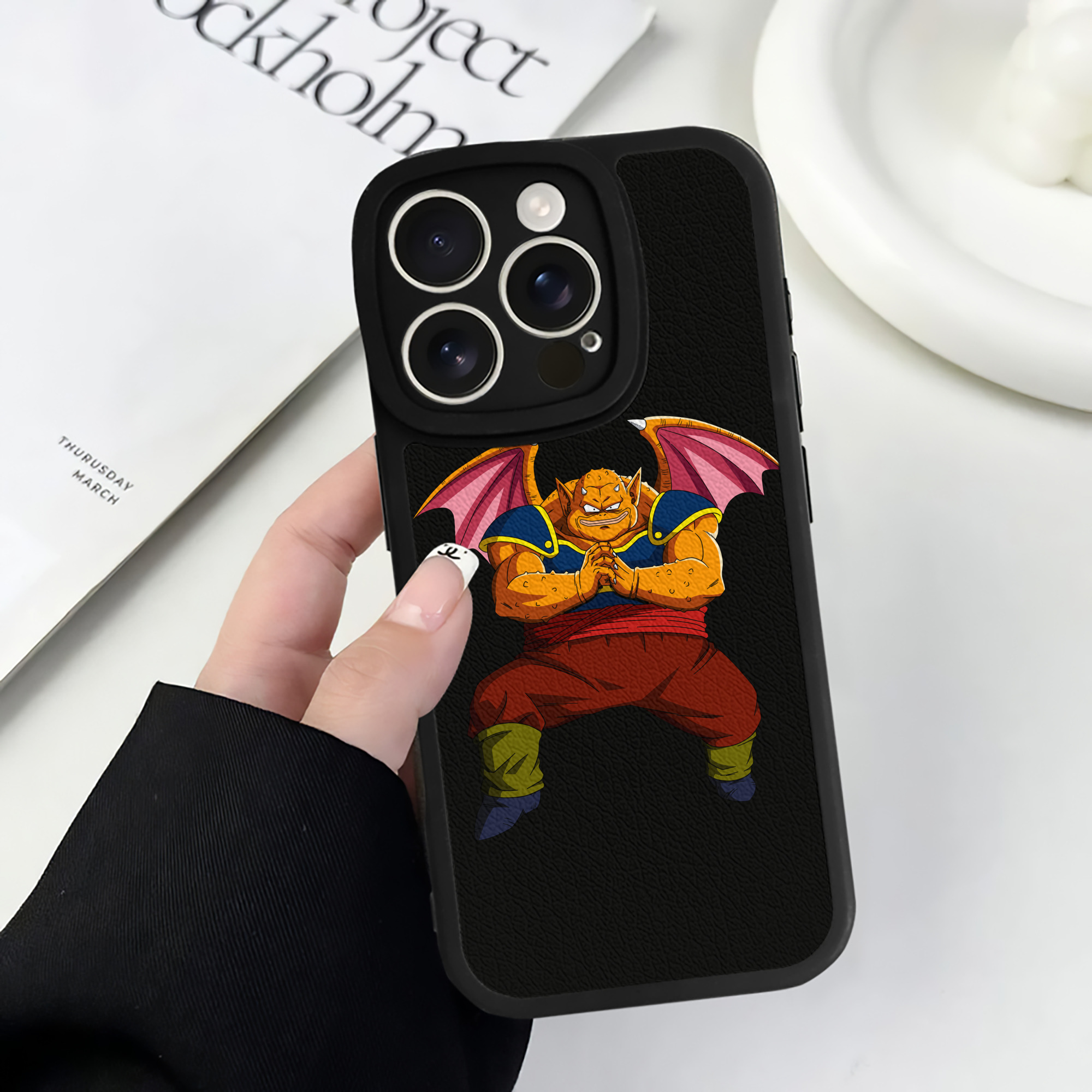 （画像用） ドラゴンボール DRAGON BALL 【iPhone 16シリーズ対応】シリコンスマホケース（レザー調） 材質：シリコン